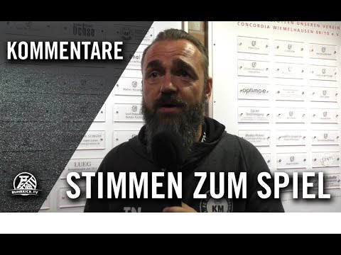 Die Stimmen zum Spiel | Concordia Wiemelhausen - 1.FC Kaan-Marieborn (3.Runde, Westfalenpokal)