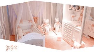 TOUR PELO QUARTO DE BEBÊ PRINCESA CLÁSSICA | Grão de Gente