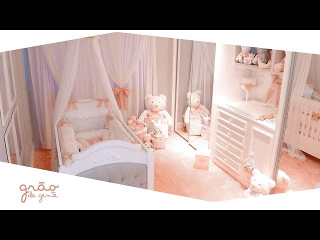 TOUR PELO QUARTO DE BEBÊ PRINCESA CLÁSSICA | Grão de Gente