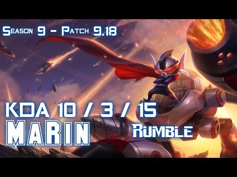 MaRin RUMBLE vs TALON Mid - Patch 9.18 KR Ranked