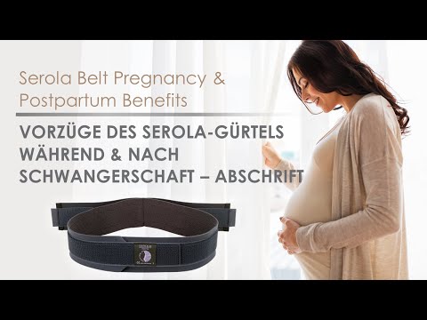 Bedienungsanleitung Serola-Gürtel für Schwangerschaft und nach Geburt