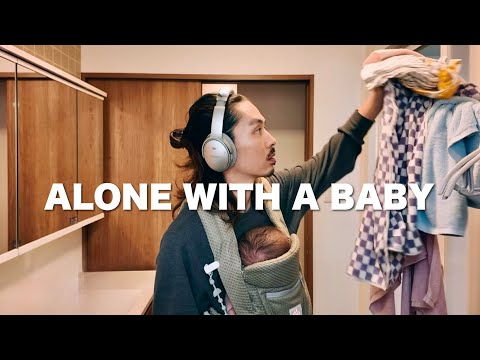 [Dad VLOG] A day in the life of a single parent with a 4-month-old baby 🍼 The last fresh haircut ...