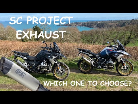 SC Project exhaust,GT or Adventure style? Which one for the BMWR1250GS.(Trophy not Rallye in video!)