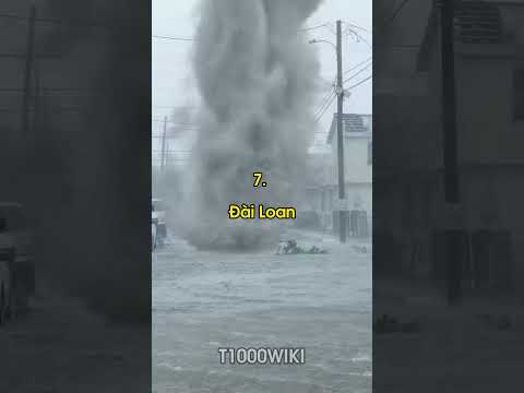 Top 10 quốc gia có nhiều bão nhất. Việt Nam top mấy? #top10 #shorts #storm