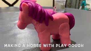 Play dough activity I whoa playdough making toys | Easy playdough Horse I Minecraft playdough toys