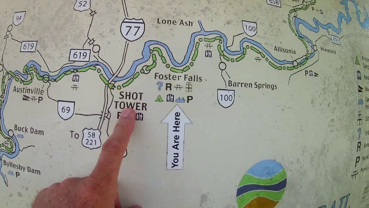 New River Trail State Park Area Map