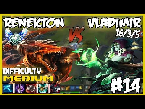 Twitch Gameplays #14 Renekton vs Vladimir 16/3/5 [Diamond 5]