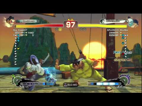 Big_Hawk97 (E.Honda) Vs SPLENDID_MaiMai (Vega) SSF4 AE Ranked Matches - PSN