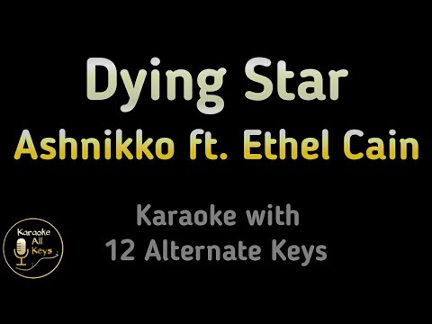 Ashnikko ft. Ethel Cain - Dying Star Karaoke Instrumental Lower Higher Male & Original Key