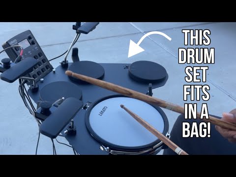 This drum set fits in a bag? Best Portable Drum Set |  Lekato Electronic Drum Set