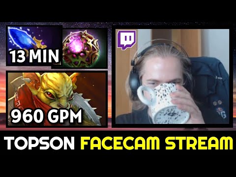 TOPSON Almost 1000 GPM with 13min Scepter Bounty Hunter — STREAM with FACECAM