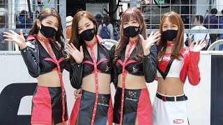スーパーGT2021 第2戦 富士㉑ みなぎよちさん 松本あづささん 今井歩さん 佐藤ようかさん MZESクイーン/TONEモタスポサポートギャルズ 美人レースクイーン