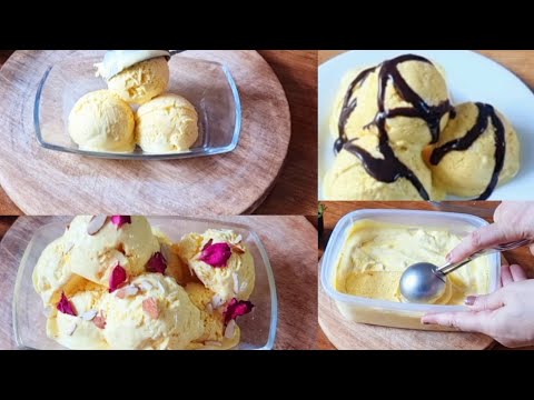 Mango Ice Cream Recipe | Mango Ice-Cream Banane Ka Tarika | Mango Ice Cream