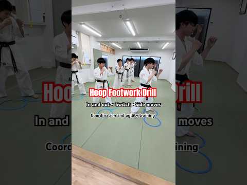 【フープ・フットワークドリル】 #大谷道場 #空手 #karate #fullcontactkarate #kyokushin #martialarts #agility #shorts