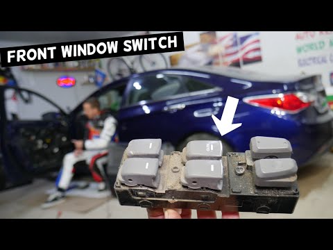 HYUNDAI SONATA FRONT WINDOW SWITCH REPLACEMENT REMOVAL