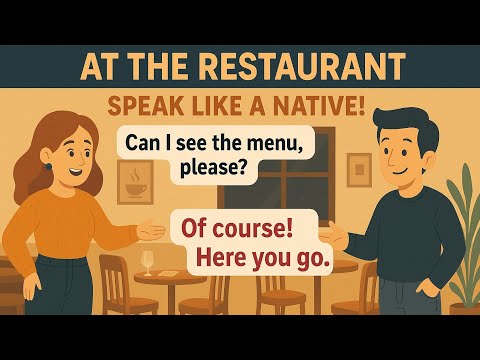 Learn English at the Restaurant | Simple Conversation Practice | English speaking practice