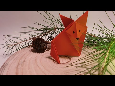 Origami Tiere für Anfänger 🦊 | Fuchs falten Anleitung einfach | Tiere falten aus Papier | Basteln