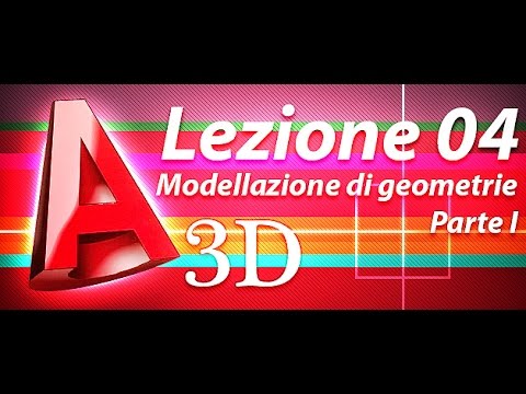 Autocad 3d Tutorial - Lezione 04 - Modellazione di geometrie prese dal libro SITELESS - Parte I