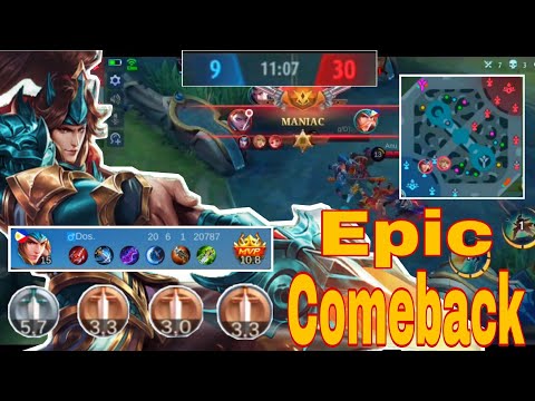 ENEMY MANIAC + FEEDER TEAM | (NO PROBLEM) ZILONG EPIC COMEBACK - MLBB