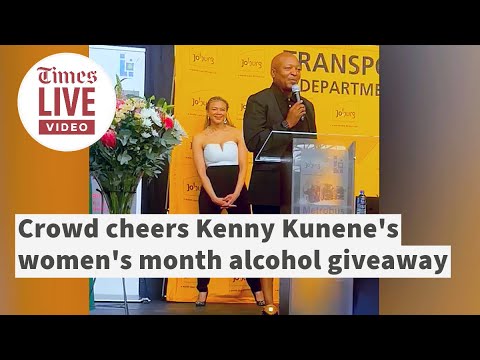 Kenny Kunene gifts champagne, cognac & soft drinks during women's month event in Gauteng