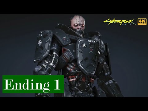 CYBERPUNK 2077  Walkthrough / Gameplay Ending 1 4K UltraHD - No commentary