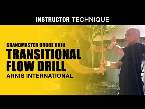 TRANSITIONAL FLOW DRILL in FILIPINO MARTIAL ARTS | GM BRUCE CHIU | ARNIS INTERNATIONAL