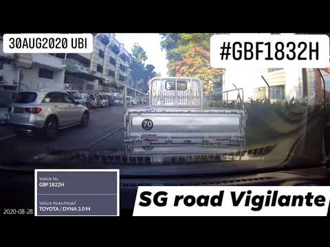 30aug2020#GBF1822H toyota dyna hit and run dented the bonnet of camcar when reversing