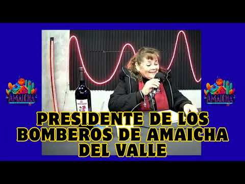 LA PRESIDENTE DE LOS BOMBEROS DE AMAICHA EN NUESTRO STREAMING