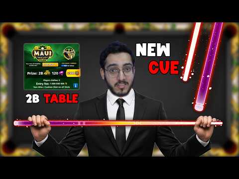 2B TABLE WITH RED CUE MAXED IN 8 BALL POOL 😱‼️