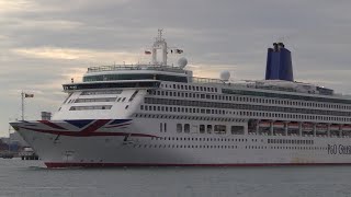 P&O AURORA DEPARTS FOR A MEDITERRANEAN CRUISE 02/10/25