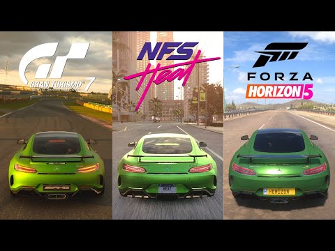 Gran Turismo 7 vs NFS Heat vs Forza Horizon 5 - Car Sound Comparison