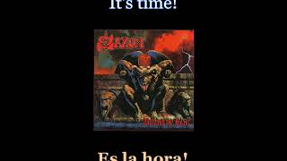 Saxon - Unleash The Beast - Lyrics / Subtitulos en español (Nwobhm) Traducida