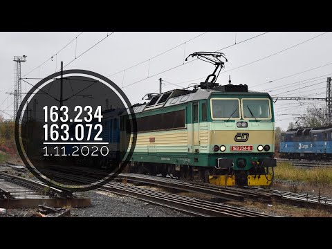Přeprava lokomotivy 163.072 z Krnova 1.11.2020.