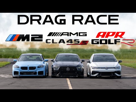 AMG CLA45s vs BMW M2 vs Stage 3 APR Golf R