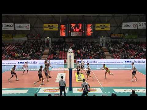Highlights Copra Elior Piacenza - Andreoli Latina 3-0 anticipo 10a giornata di ritorno 20/02/13