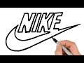 How To Draw Nike Logo Logo Drawings Tutorial