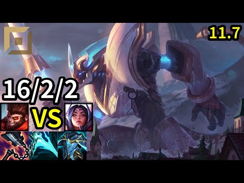 Wukong Top vs Irelia - KR Master | Patch 11.7