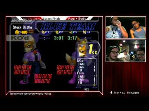 Geeksboro Melee Weekly 19 - Saef + Tylenol P-M vs Regi + Eddie