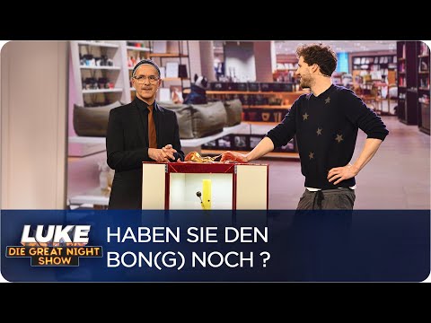 Kreative Geschenke-Rückgabe mit Christoph Maria Herbst | SAT.1 Weihnachtsfeier| LUKE! Greatnightshow