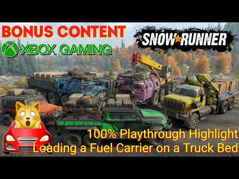 BONUS | Snow⋆Runner | 100% Playthrough Highlight - Loading a Fuel Carrier on a Truck Bed