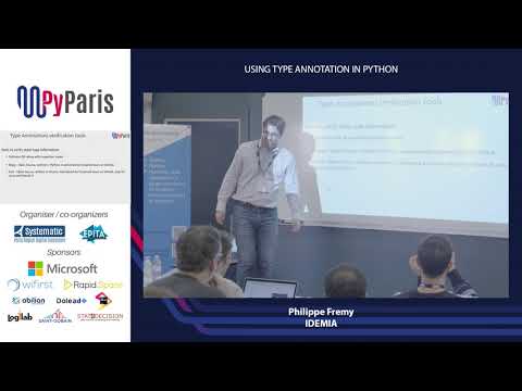 PyParis 2018 - Using type annotation in Python