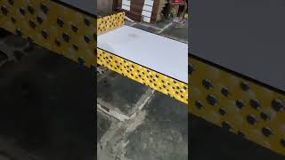 single cot made with pre laminated particle board.