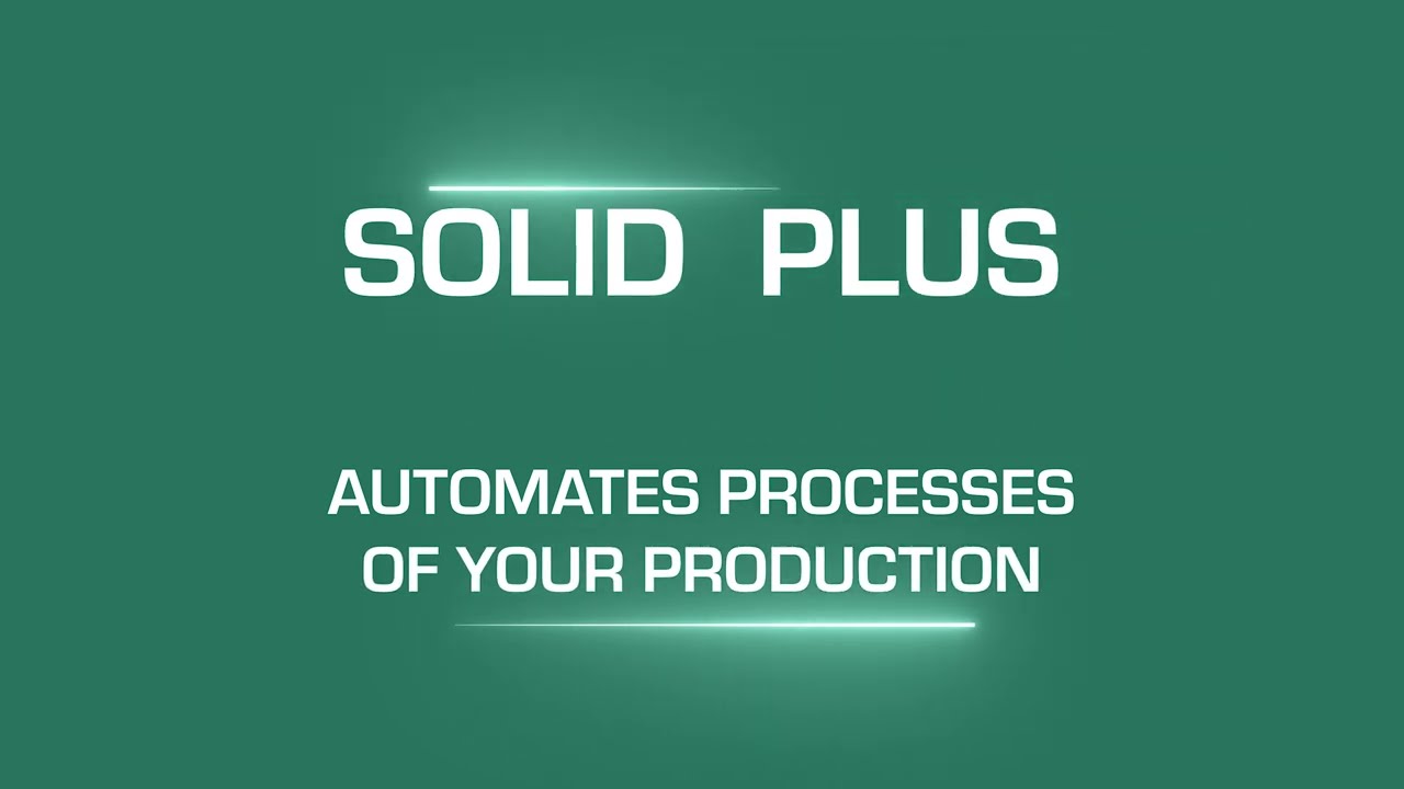 (ENG) Solid Plus - from 3D drawing to production with just one click