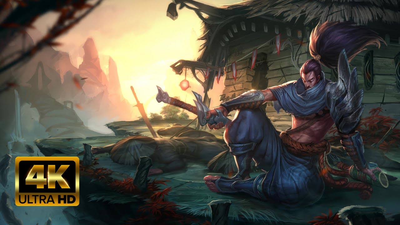 Yasuo's Sunset Duel⚔️: League of Legends Live 4K Wallpaper #livewallpaper #yasuo #leagueoflegends