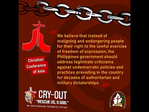 CCA General Secretary's Message to the United Church of Christ in the Philippines Solidarity Forum

