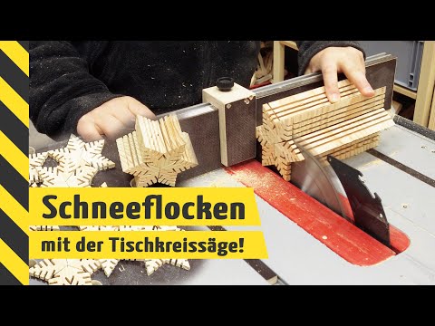 ✨ Holz-Schneeflocken-Sterne selbst gebastelt · Nur mit der TKS ✨