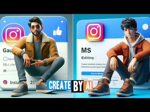 Create A Animation Social media Profile Photo | How To Make Instagram Profile Photo Editing