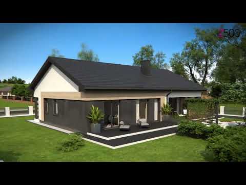 Z349 - Gotowy projekt domu parterowego w tradycyjnym stylu do 130 m2