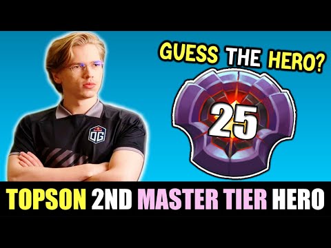 TOPSON Road to Master Tier on this HERO! - Can you guess it?! DOTA 2