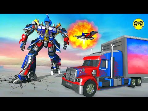 Transformers War of City Game: US Police Robot Transform Truck - Android Gameplay FHD